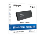PNY ELITE X USB 3.2 Gen 2x2 2TB Portable SSD [PSD0CS2360-2TB-RB]