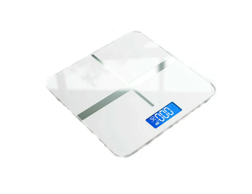 Scale Digital Bathroom Body Weight Scale, Body Fat Smart BMI Scale, Body Composition Scale-White