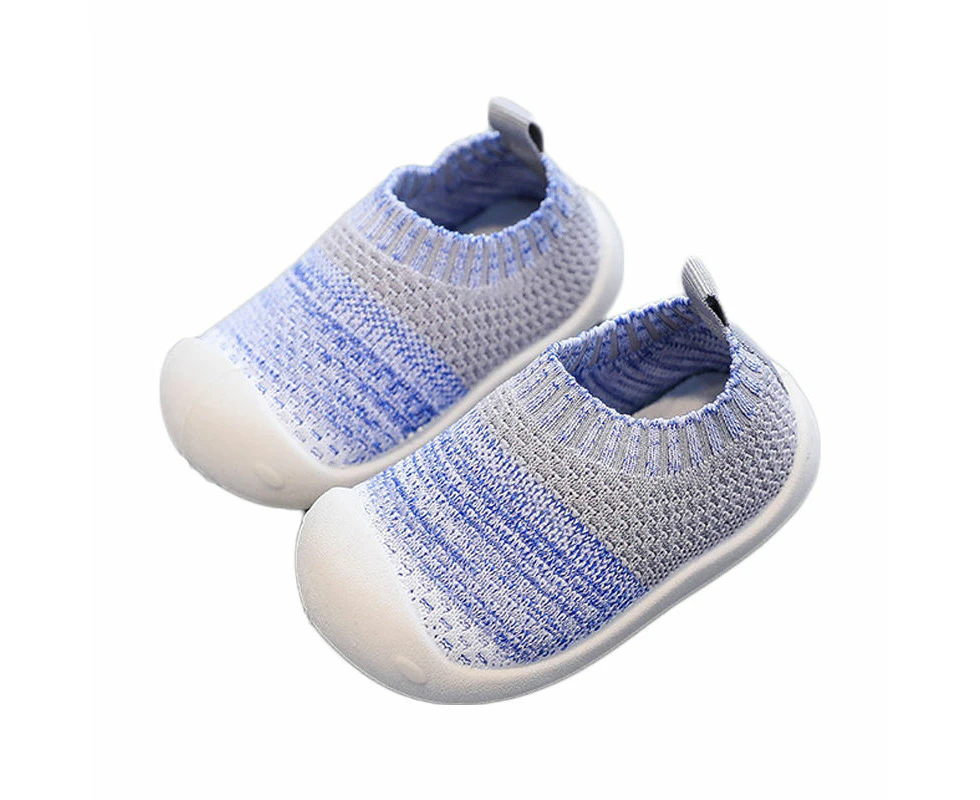 Dadawen Baby First-Walking Shoes Mesh Breathable Upper Soft Sole Sneakers-Blue