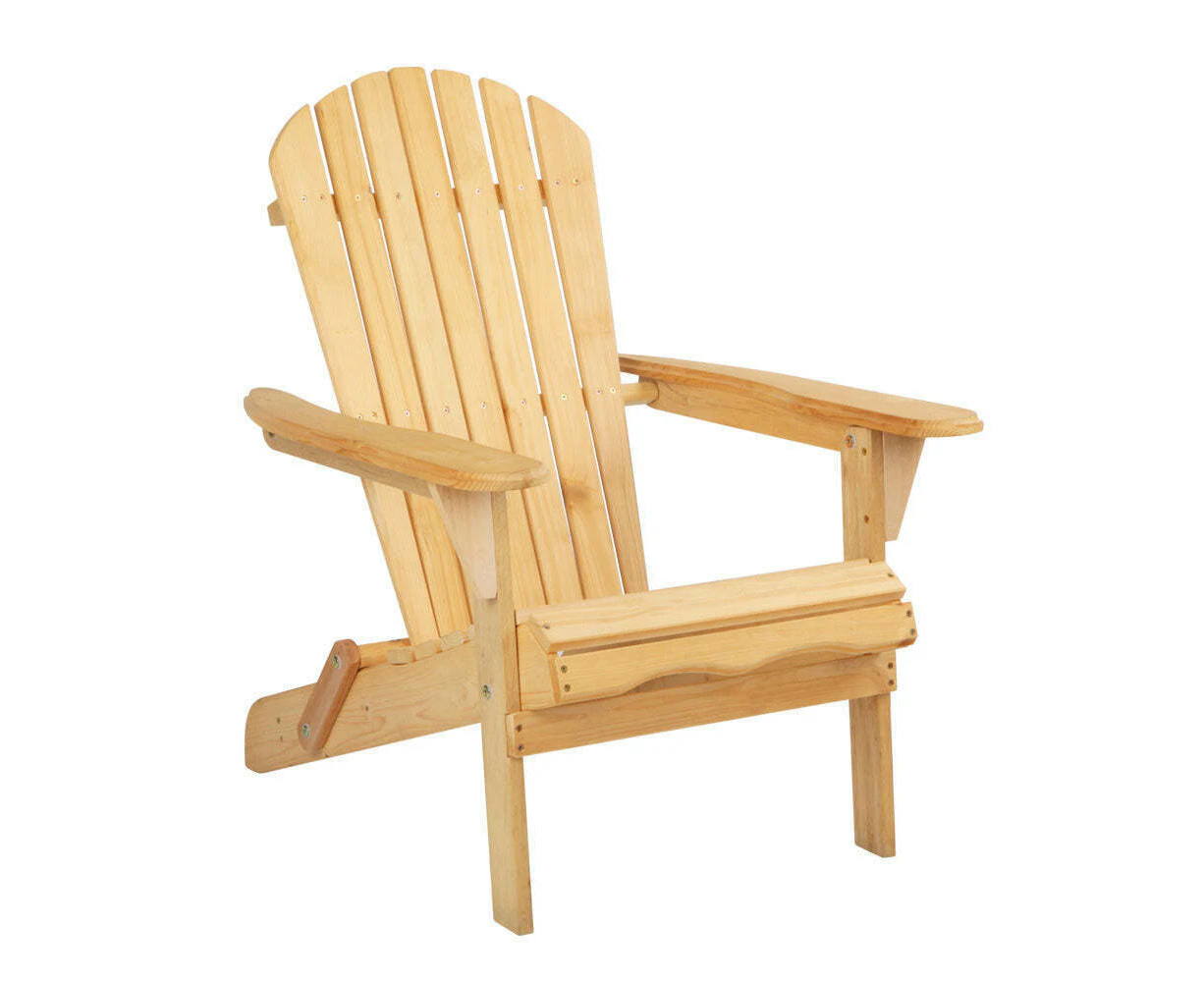 Outdoor Chairs Furniture Beach Chair Lounge Wooden Adirondack Garden Pat