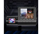 3 Channel Dash Cam Front and Rear Inside 1080P Full HD 170 Degree Wide Angle Dashboard Camera-3 lenses