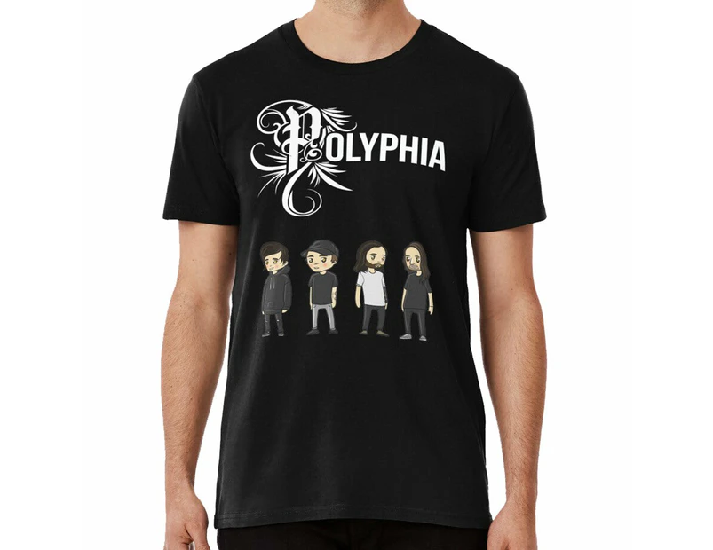 polyphia band - graphic design T-shirt - Black