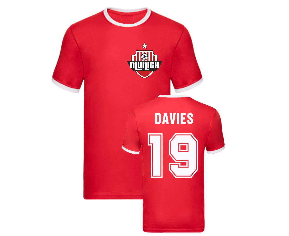 Alphonso Davies Bayern Munich Ringer Tee (Red)