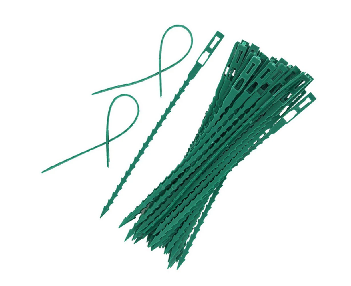 50Pcs Adjustable Garden Plant Twist Ties Flexible Plastic Gardening Grips Plant Support Ties