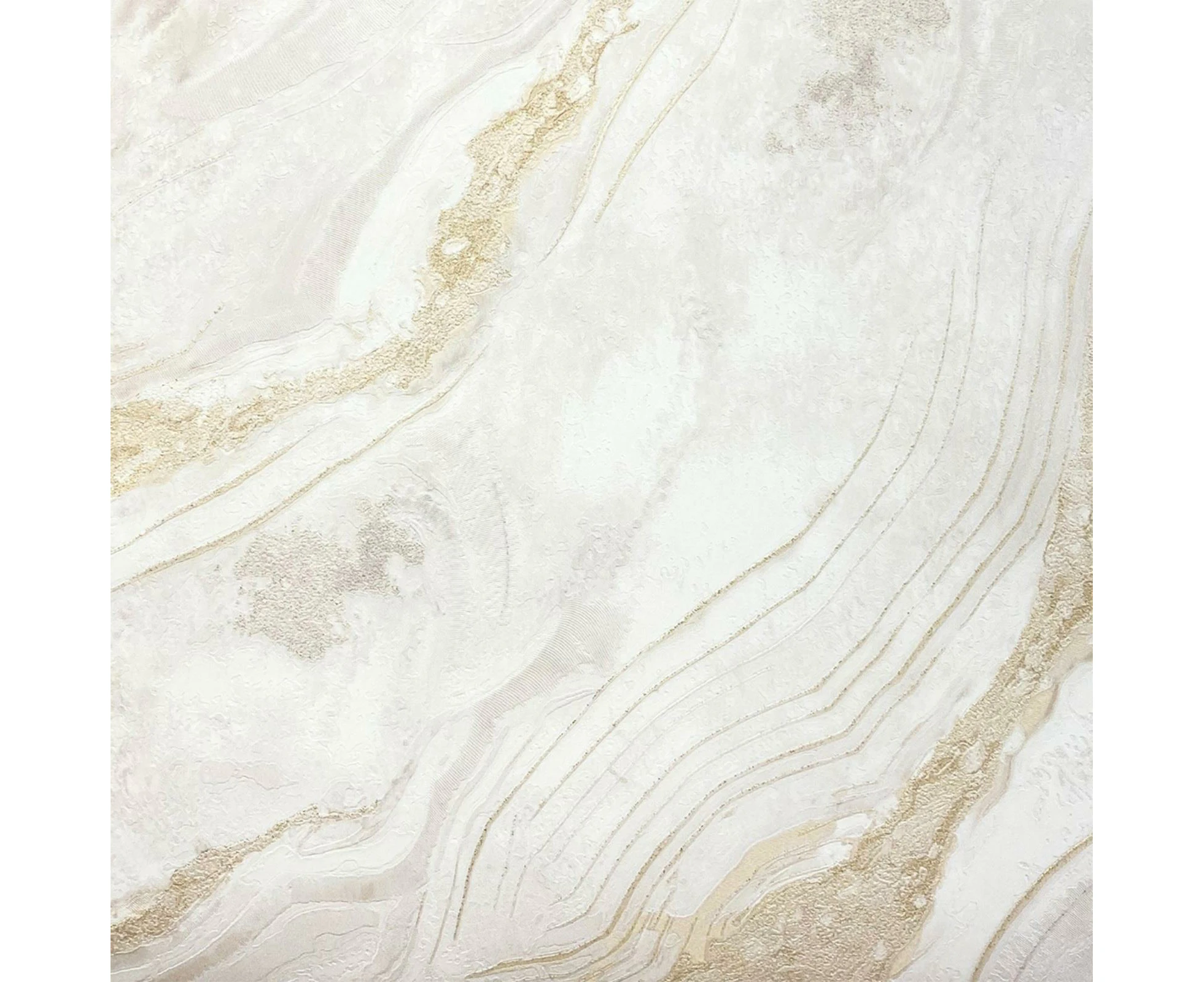 Luxe Collection Mineral Heavyweight Vinyl Wallpaper Cream / Gold World of Wallpaper WOW085