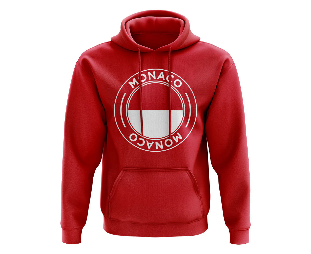 Monaco Football Badge Hoodie (Red)