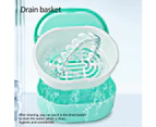 Retainer Denture Bath Case Cup Box Holder Storage Soak Container With mirror Orthodontics Mouth Guard Braces（green）