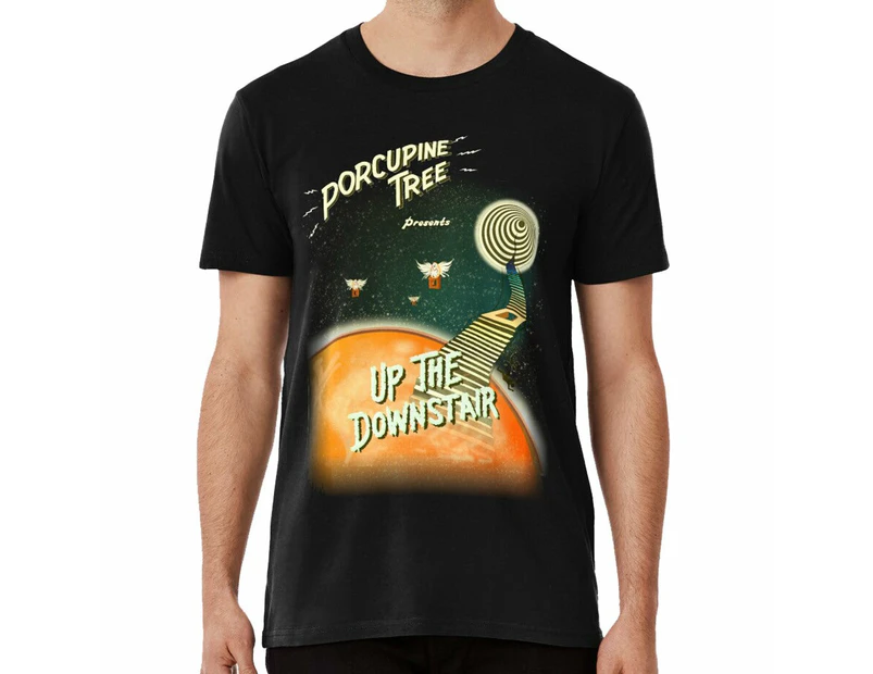 Porcupine Tree - Up The Downstair (Retro) T-shirt - Black