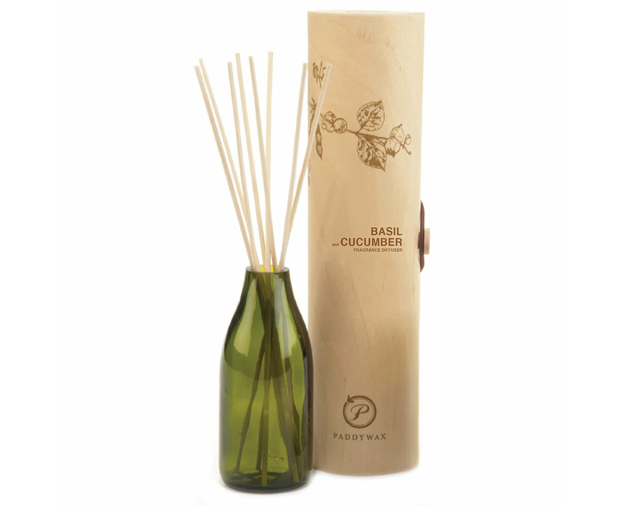 Paddywax Eco Green Diffuser (4oz) - Basil/Cucumber