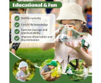 Bug Catcher kit for Kids - Outdoor Explorer Kit with Insect Box,Binoculars, Magnifying Glass, Net, Tweezers, Clamp, Whistle, Bag - Educational Toy