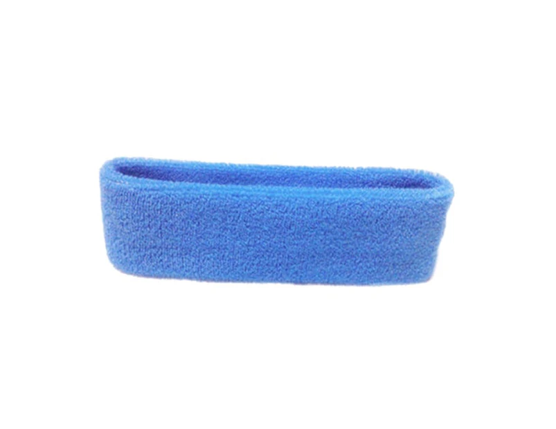 puluofuh Unisex Sports Yoga Fitness Stretch Sweat Sweatband Hair Band Headband Headwear-Sky Blue