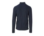 Blue Plain Long Sleeve Polo Shirt - Blue