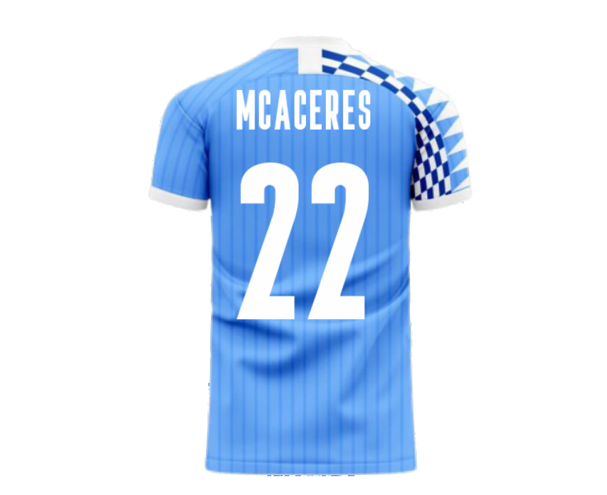 Uruguay 2023-2024 Home Concept Football Kit (Libero) (M CACERES 22)