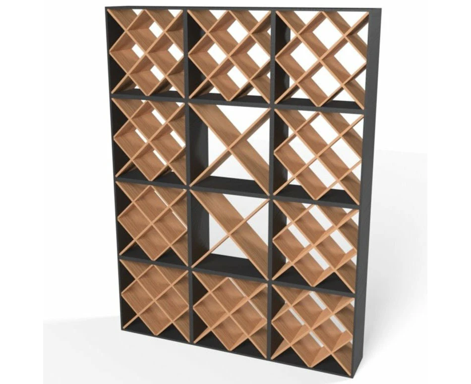 380 Bottles Wine Rack Set - Interior Natural Pine