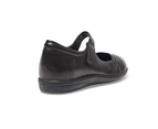 Womens Footwear Wide Steps Larissa Black Glove Flat