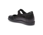 Womens Footwear Wide Steps Larissa Black Glove Flat