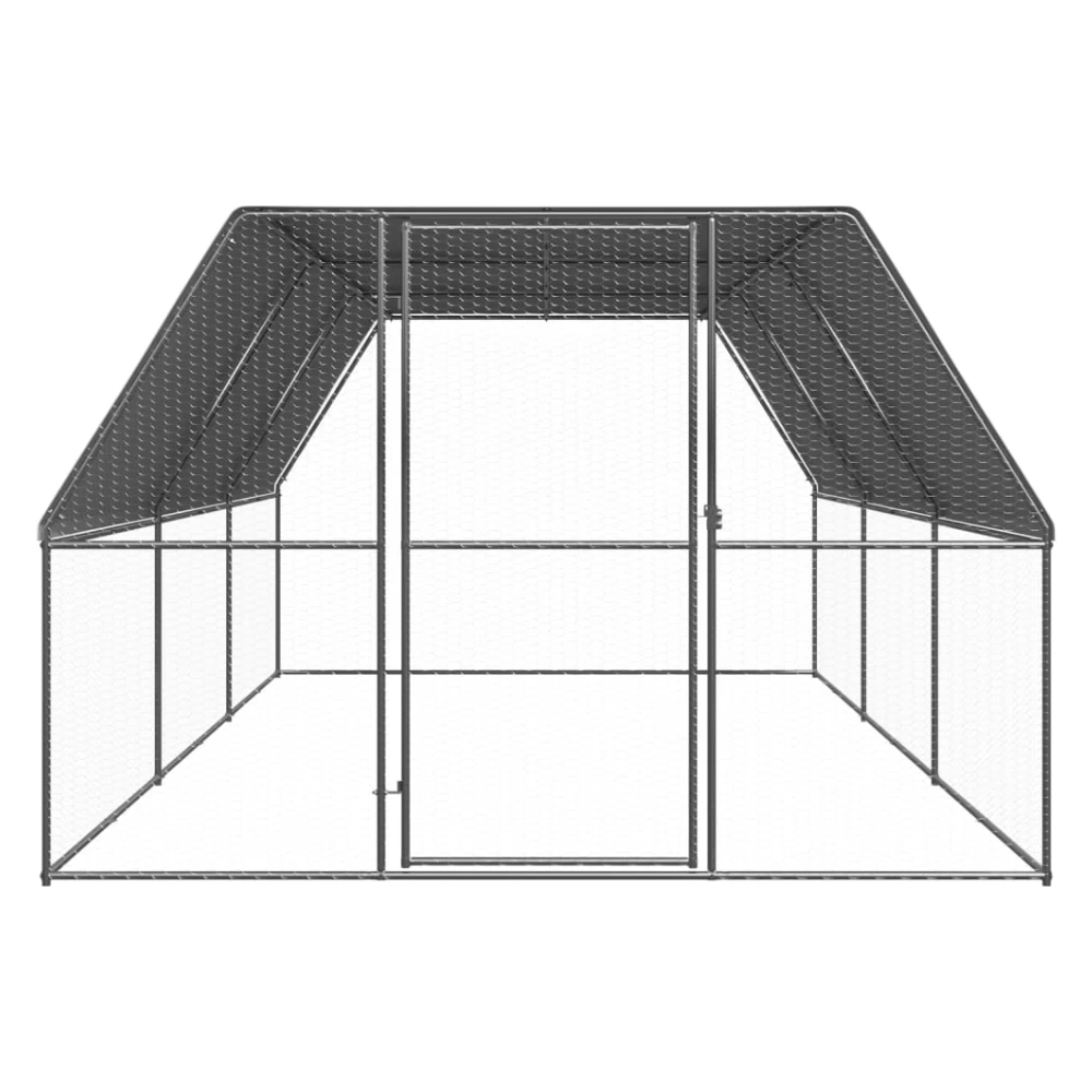 Large Outdoor Chicken Cage Coop Chook Hen Pet House Galvanised Steel Bird Aviary