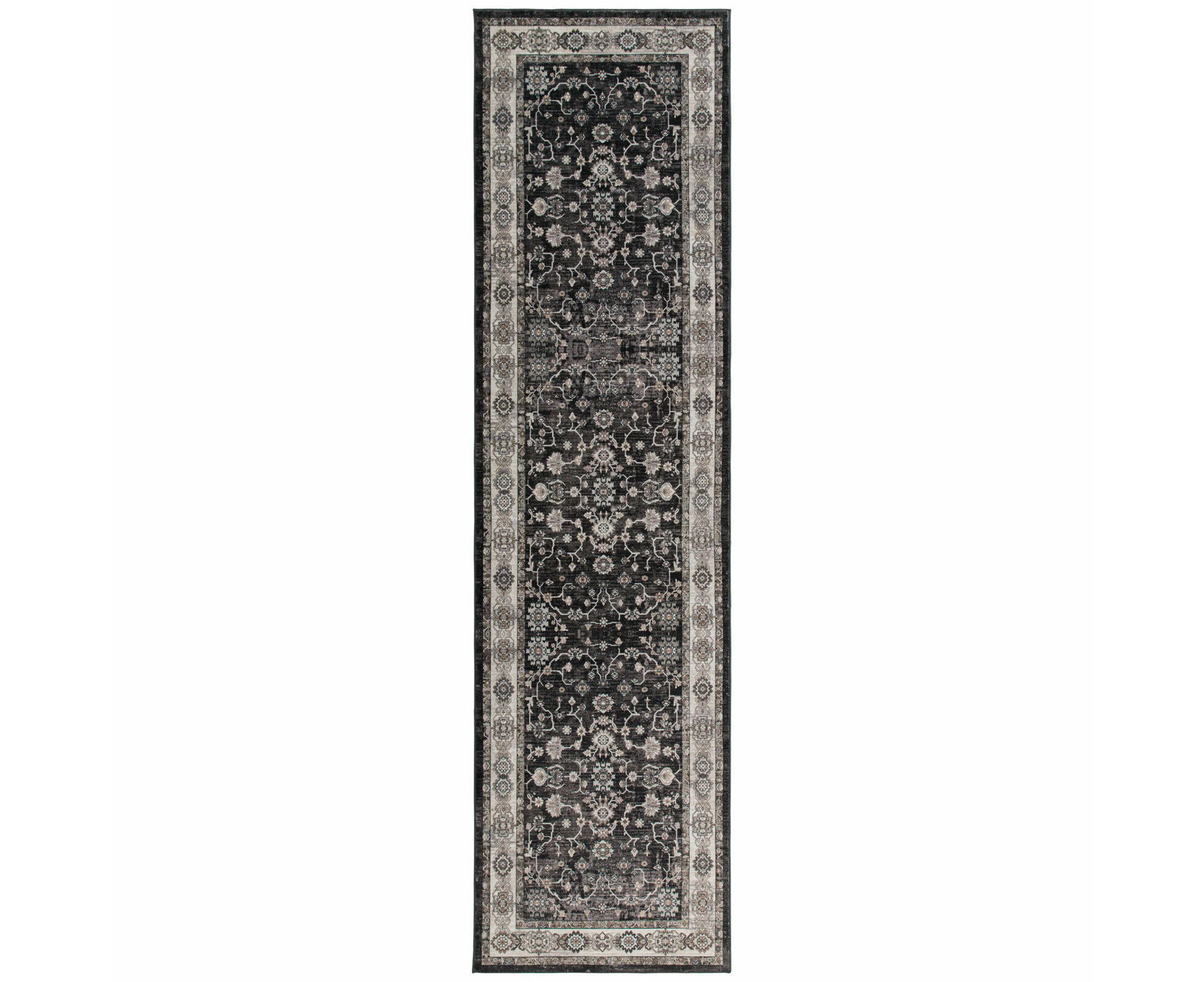 Dark Brown Hallway Runner Rug Thick Plush Non Slip Carpet Washable Rugs 80x300cm