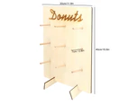 Innovative Doughnut Rack DIY Wall Hanging Storage Rack Christmas Party Decoration