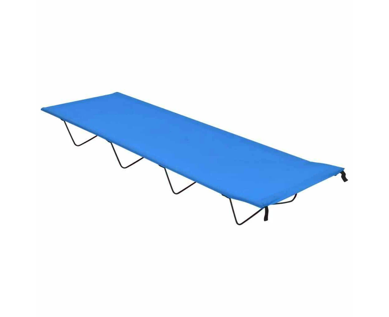 Blue Folding Portable Camping Bed 180x60x19 cm Oxford Fabric and Steel