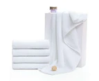 4 Pack White Towels - Soft Cotton Highly Absorbent Hotel spa Bathroom Towel Collection-30 * 60cm 45g