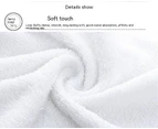 4 Pack White Towels - Soft Cotton Highly Absorbent Hotel spa Bathroom Towel Collection-30 * 60cm 45g