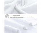 4 Pack White Towels - Soft Cotton Highly Absorbent Hotel spa Bathroom Towel Collection-30 * 60cm 45g