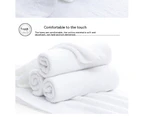 4 Pack White Towels - Soft Cotton Highly Absorbent Hotel spa Bathroom Towel Collection-30 * 60cm 45g