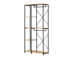 Oikiture Clothes Rack Large Open Wardrobe Garment Coat Hanging Rail 5 shelves