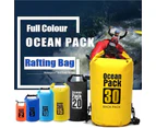 Orange Waterproof Bag Dry Sack Fishing Camping Canoeing Outdoor Sport 2/5/10/15/20/30 L