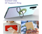 Phone Ring Holder Finger Kickstand , Cell Phone Ring Holder Finger Grip 360 Degree Rotation (Light Green)