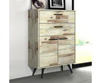 Acacia 4 Drawers Tallboy Storage Cabinet Wood