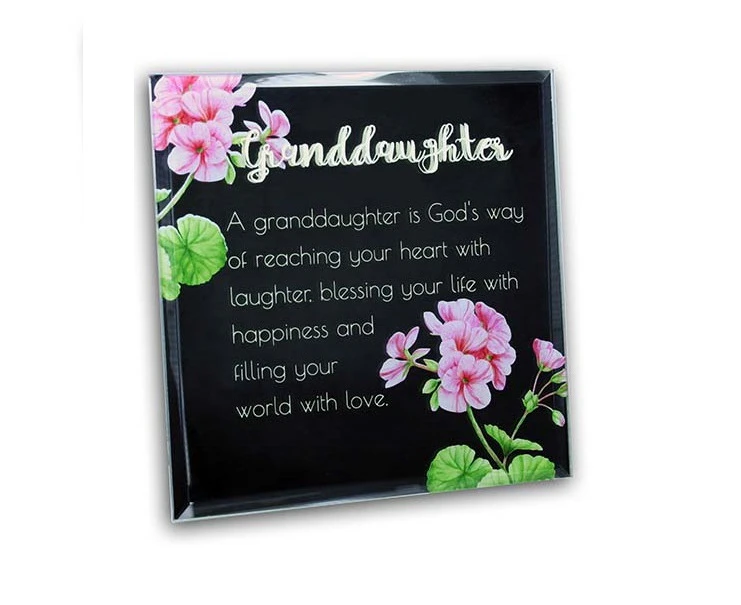 ARTON GIFTWARE Best Wishes Mirror Plaque Grand Daughter 15x15cm