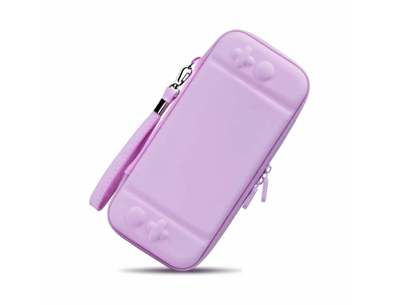ZUSLAB Nintendo Switch / Switch OLED Carry Case,  Portable Travel Carrying Pouch with 10 Game Cartridge - Purple