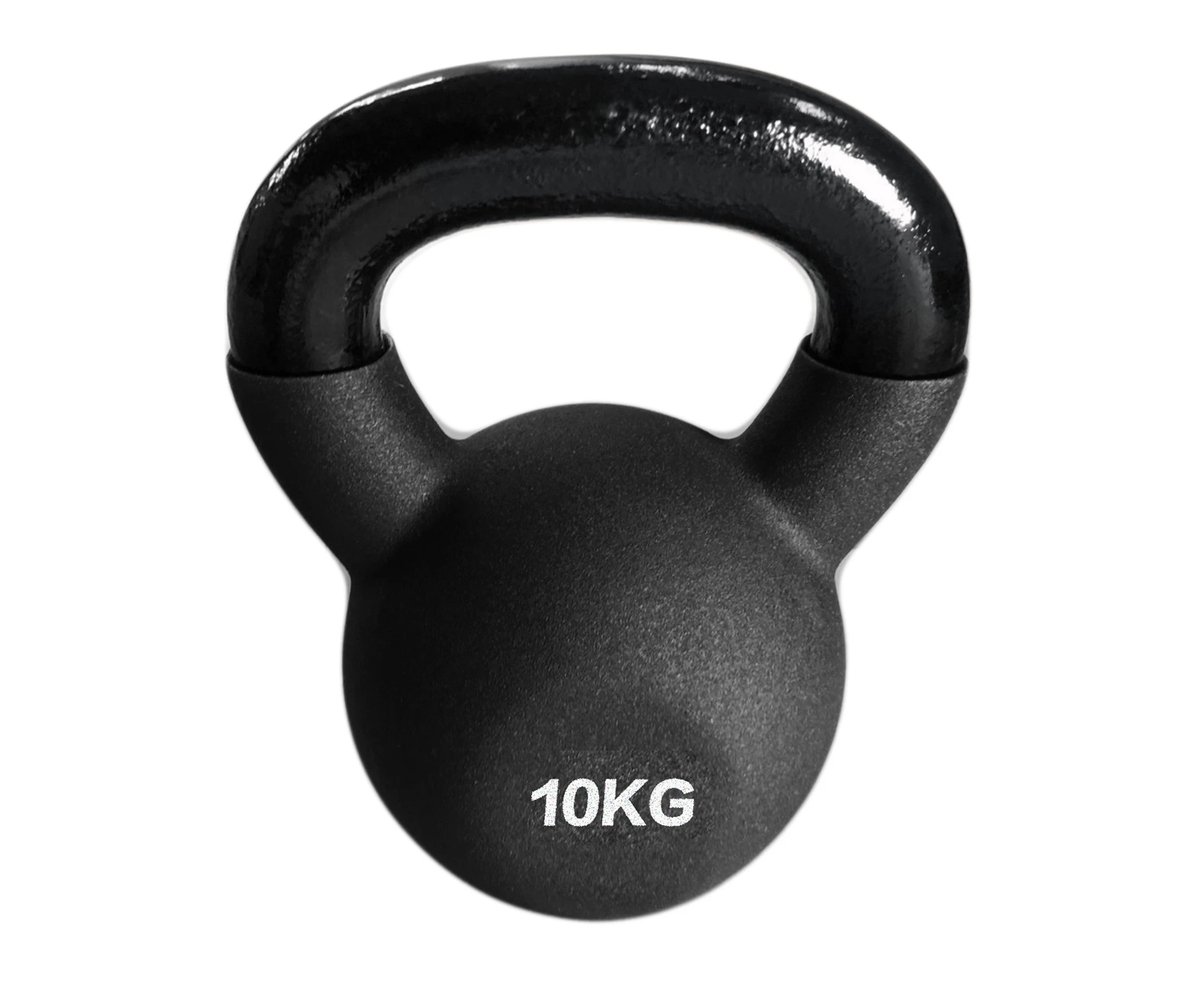 10kg Commercial Grade Cast Iron Kettlebell Weights - Neoprene Rubber Coated