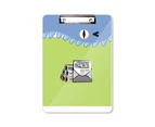 Reel Information Stack Letters Teeth Notepad Clipboard Folder File Backing Letter A4