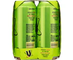 V Original Guarana Energy Drink Can 500ml X 4 Pack