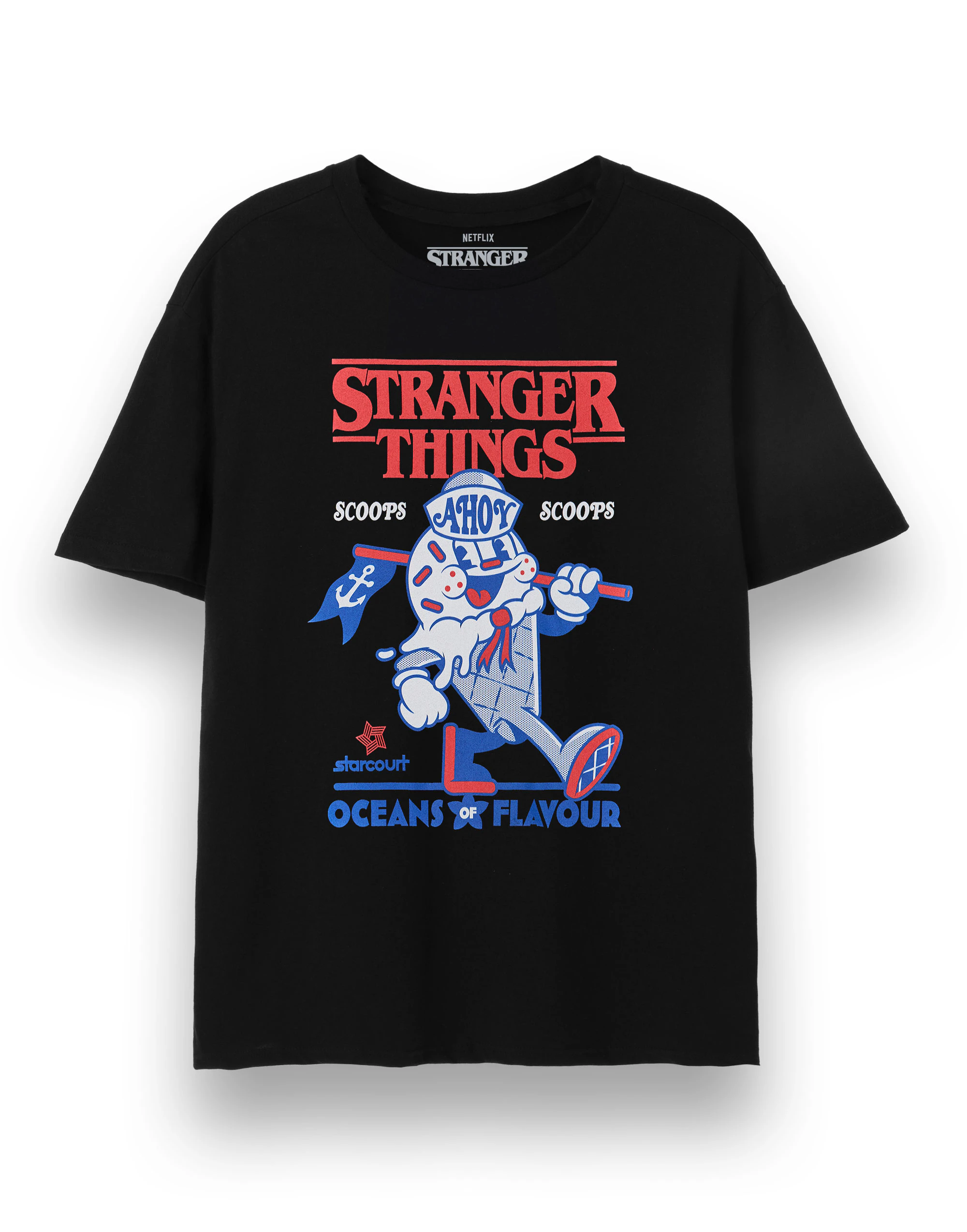 Stranger Things Unisex Short Sleeved T-Shirt (Black)