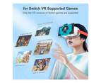 Upgraded VR Headset for Nintendo Switch & Switch OLED Model, Switch Virtual Reality Glasses with Adjustable HD Lenses and Comfortable Head Strap Red