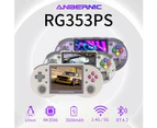 RG353PS Retro Handheld Game Console Single Linux System RK3566 Chip 3.5 Inch IPS Screen 128G TF Card Preinstalled 4519 Games -Gray