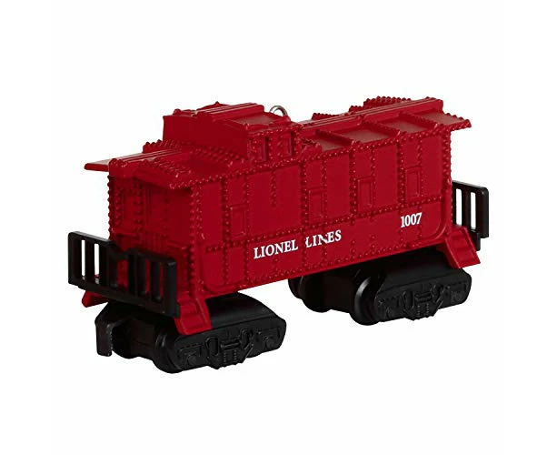 Hallmark Keepsake Christmas Ornament 2019 Year Dated Train 1007, Metal, 11", Lionel Caboose