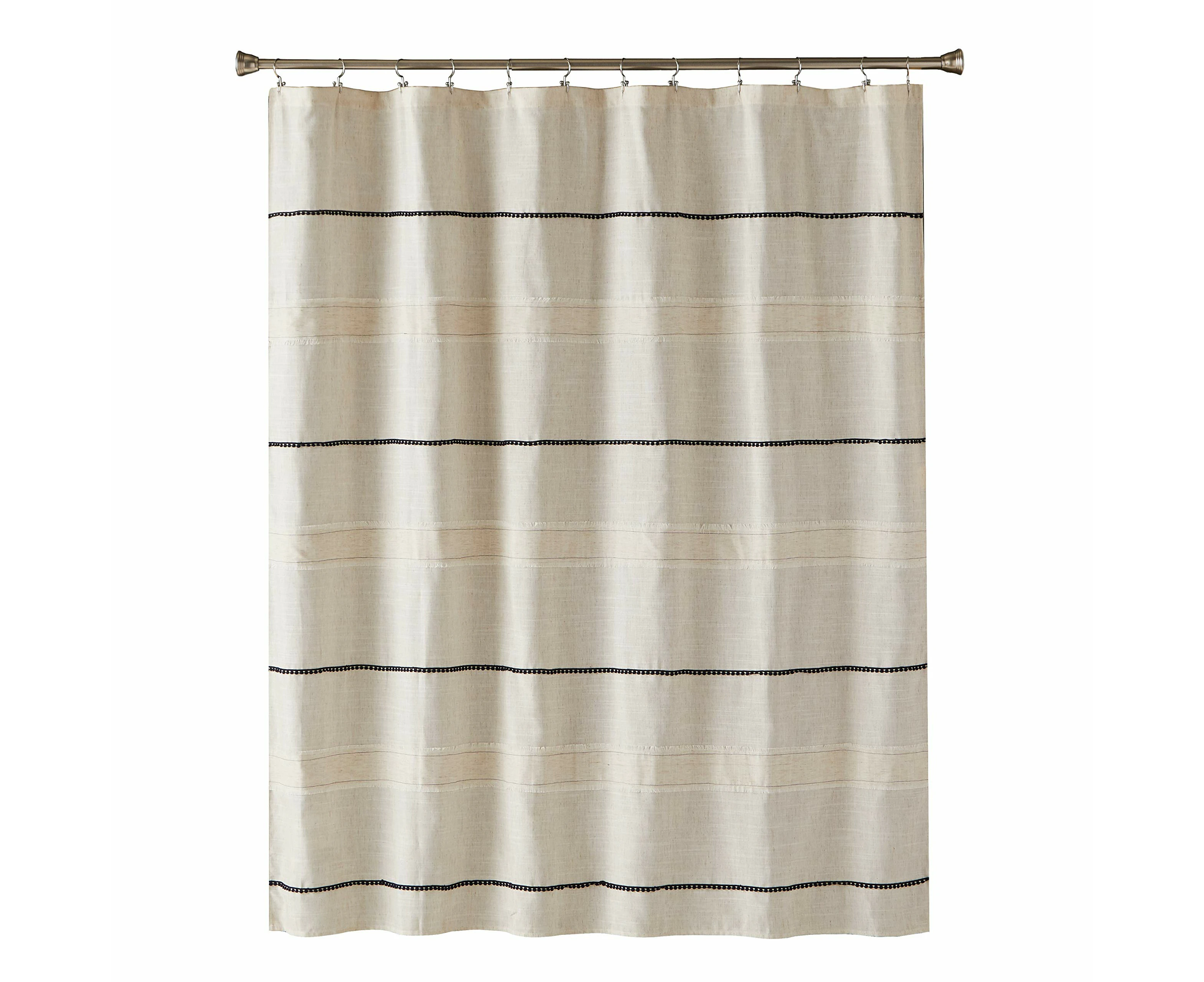 SKL Home by Saturday Knight Ltd Frayser Shower curtain, Linen 70 x 72