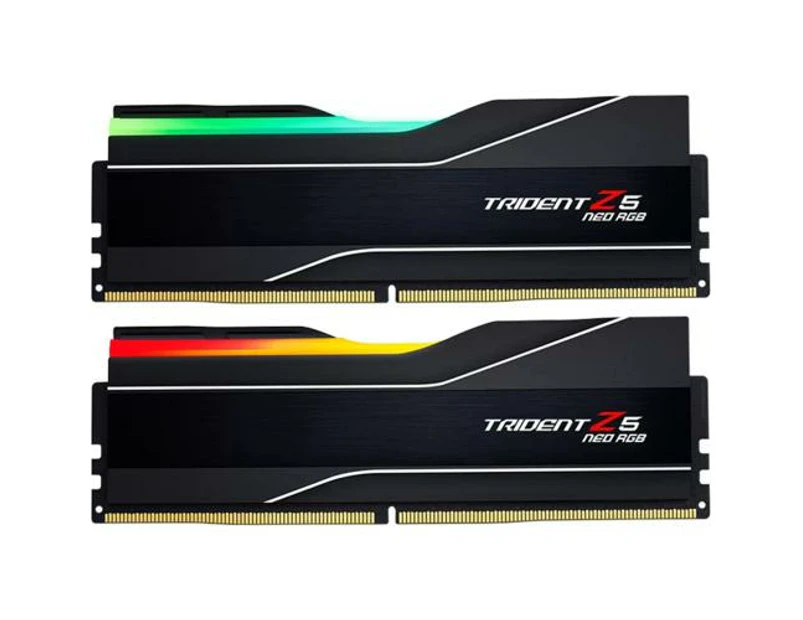 G.SKILL Trident Z5 NEO RGB 32GB DDR5 Desktop RAM Kit 2x 16GB - 5600MT/s - CL30 - 1.25V - 30-36-36-89 AMD EXPO Optimized [F5-5600J3036D16GX2-TZ5NR]