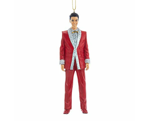 Kurt Adler Elvis in Red Lamé Suit Ornament EP2191 New