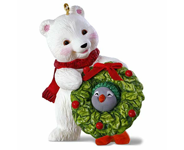 Hallmark Keepsake Christmas Ornament 2019 Year Dated Snowball and Tuxedo Decking The Halls Polar Bear and Penguin