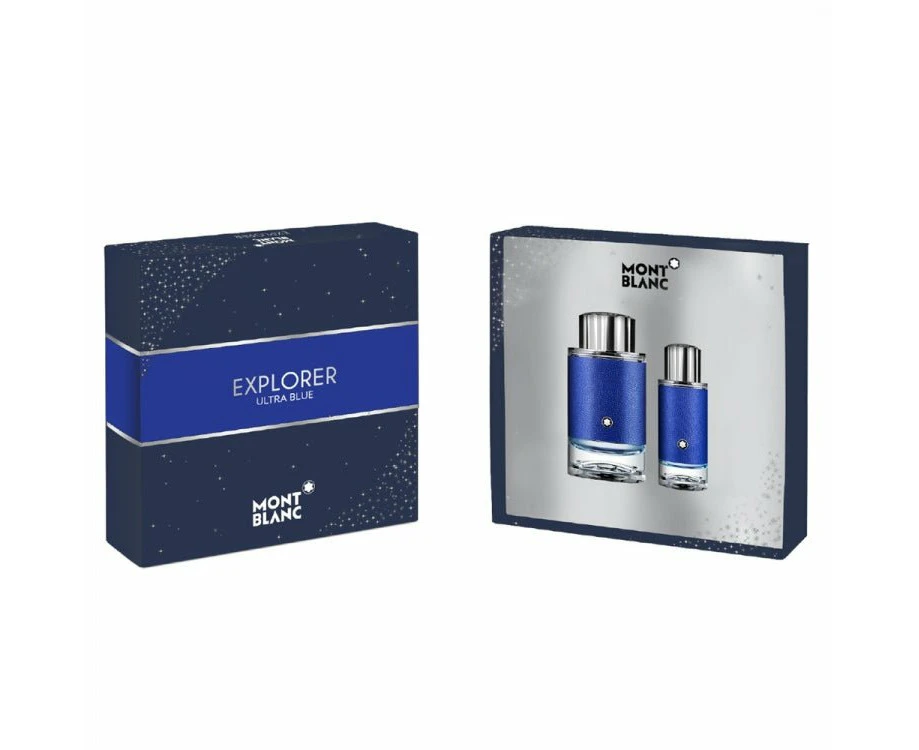 Mont Blanc Explorer Ultra Blue Man Set Eau De Parfum 100ml & Eau De Parfum 30ml