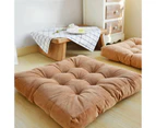 Thicken Corduroy Seating Cushion Cotton Filling Comfortable Floor Pillows For Living Room Meditation Pumpkin Color