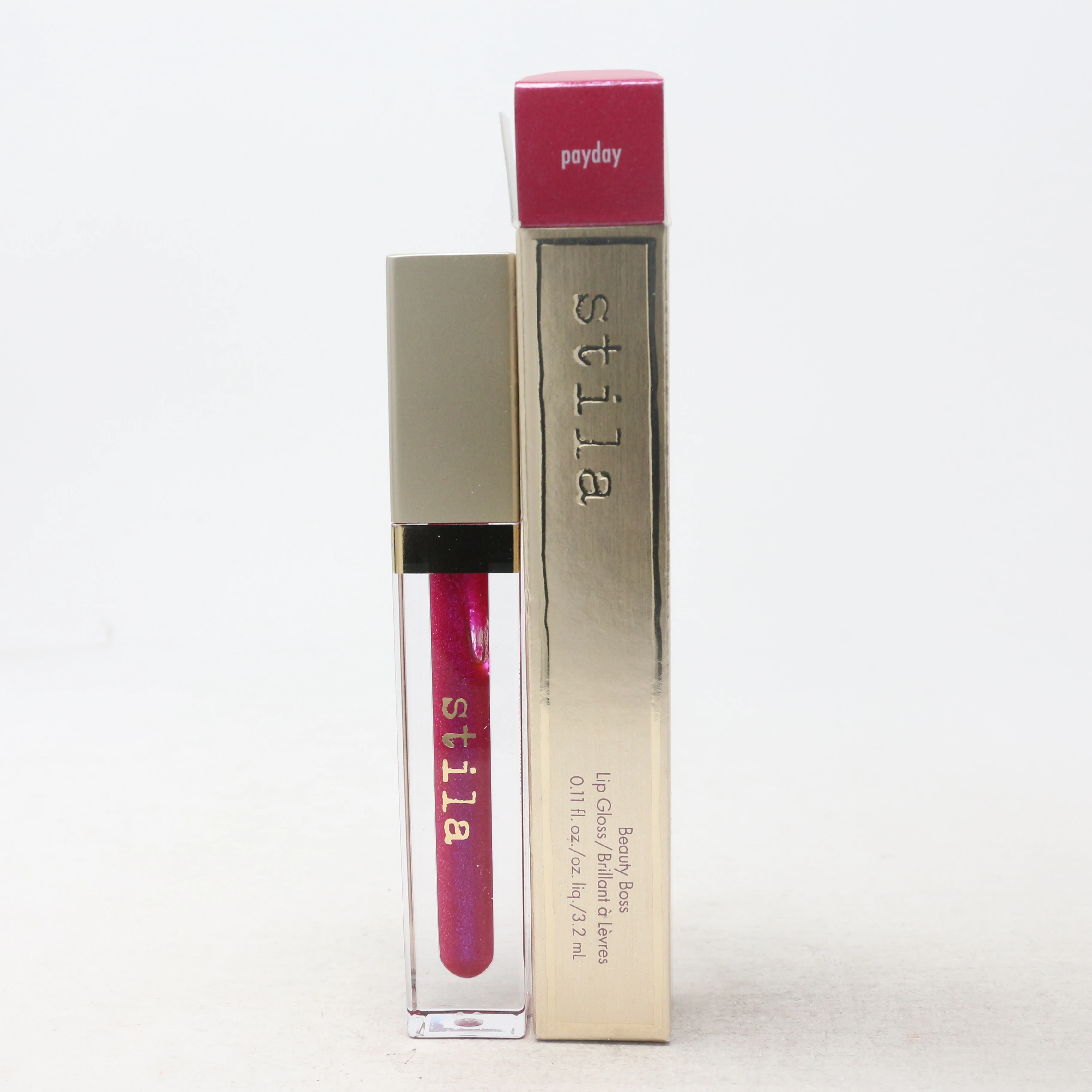 Stila Beauty Boos Lip Gloss  0.11oz/3.2ml New With Box