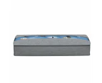 3Pcs Underbed Storage Bag Foldable Under Bed Storage Containers Clear Window