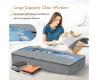 3Pcs Underbed Storage Bag Foldable Under Bed Storage Containers Clear Window